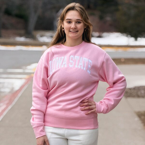 ZooZatz Iowa State Pink Crewneck Sweatshirt